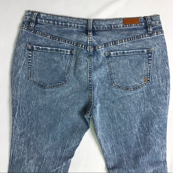 Umgee Frayed Ripped Distressed Crop Jeans Size 7 - Picture 4 of 9